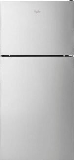 Whirlpool 18.2 Cu. Ft. Top-Freezer Refrigerator Stainless Steel from Kings Outlet