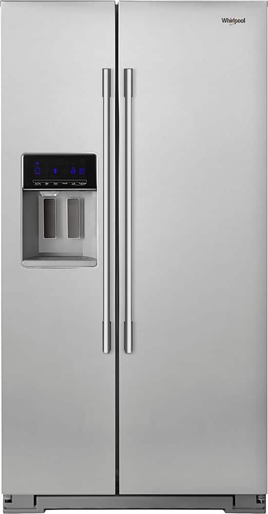 Whirlpool 20.6 Cu. Ft. Side-by-Side Counter-Depth Refrigerator Stainless Steel from Kings Outlet