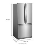 Whirlpool 19.7 Cu. Ft. French Door Refrigerator Stainless Steel from Kings Outlet