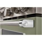 KitchenAid Commercial-Style 5.1 Cu. Ft. Slide-In Gas True Convection Range Self-Cleaning Avocado Cream from Kings Outlet