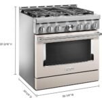KitchenAid Commercial-Style 5.1 Cu. Ft. Slide-In Gas True Convection Range Self-Cleaning Milkshake from Kings Outlet