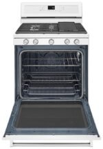 KitchenAid 5.8 Cu. Ft. Self-Cleaning Freestanding Gas True Convection Range Even-Heat White from Kings Outlet