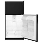 Whirlpool 20.5 Cu. Ft. Top-Freezer Refrigerator Black from Kings Outlet