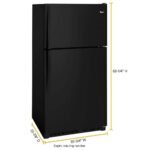 Whirlpool 20.5 Cu. Ft. Top-Freezer Refrigerator Black from Kings Outlet
