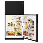 Whirlpool 20.5 Cu. Ft. Top-Freezer Refrigerator Black from Kings Outlet