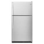Whirlpool 20.5 Cu. Ft. Top-Freezer Refrigerator Monochromatic Stainless Steel from Kings Outlet