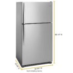 Whirlpool 20.5 Cu. Ft. Top-Freezer Refrigerator Monochromatic Stainless Steel from Kings Outlet