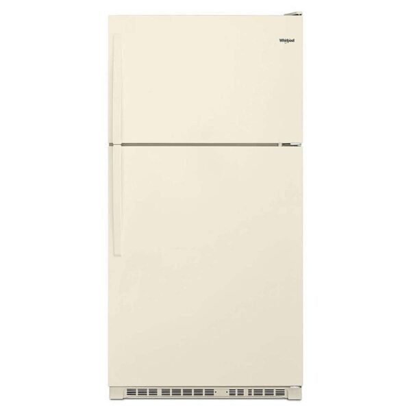 Whirlpool 20.5 Cu. Ft. Top-Freezer Refrigerator Biscuit from Kings Outlet