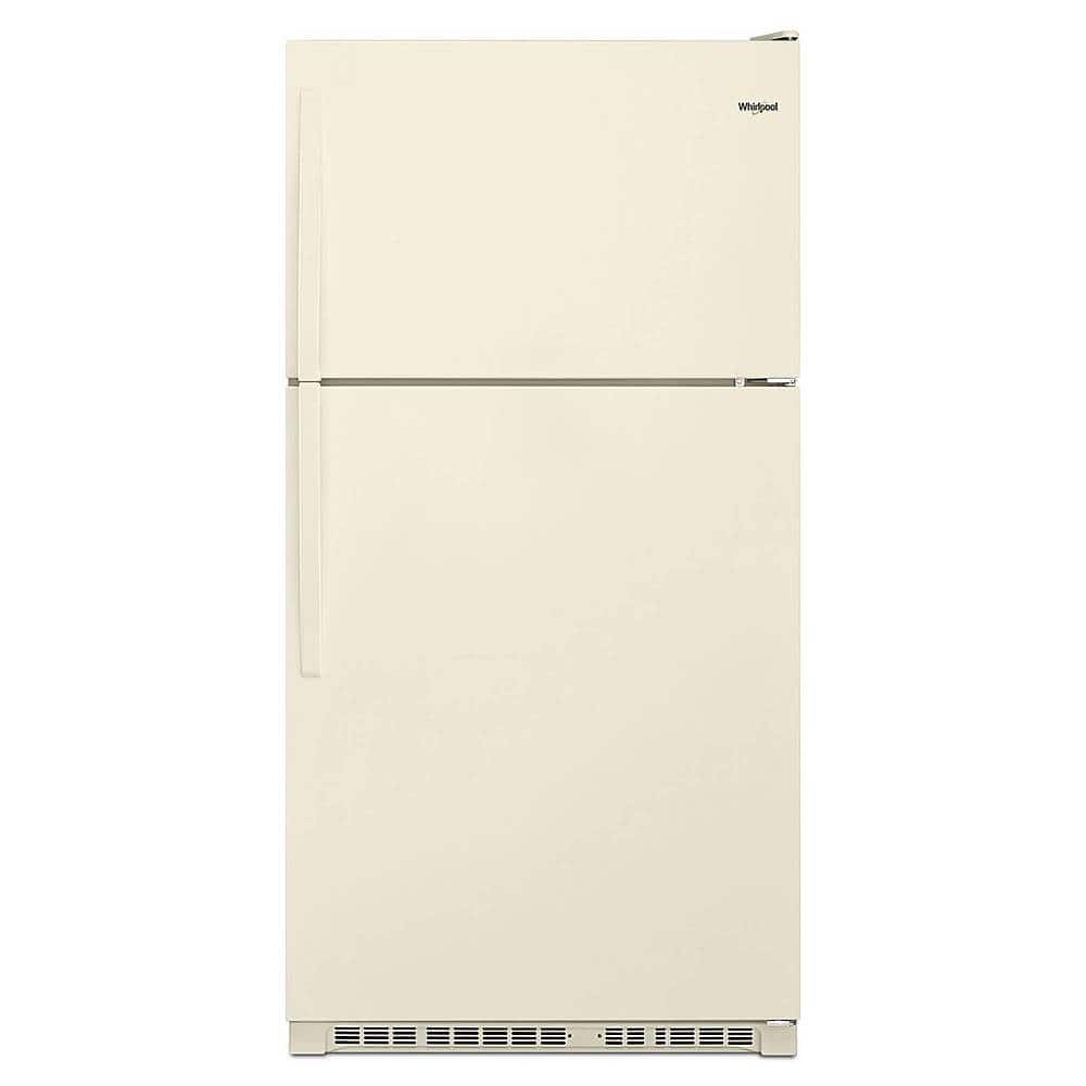 Whirlpool 20.5 Cu. Ft. Top-Freezer Refrigerator Biscuit from Kings Outlet