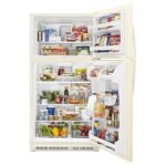 Whirlpool 20.5 Cu. Ft. Top-Freezer Refrigerator Biscuit from Kings Outlet
