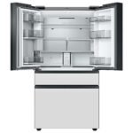 Samsung BESPOKE 29 cu. ft. 4-Door French Door Smart Refrigerator Family Hub Custom Panel from Kings Outlet