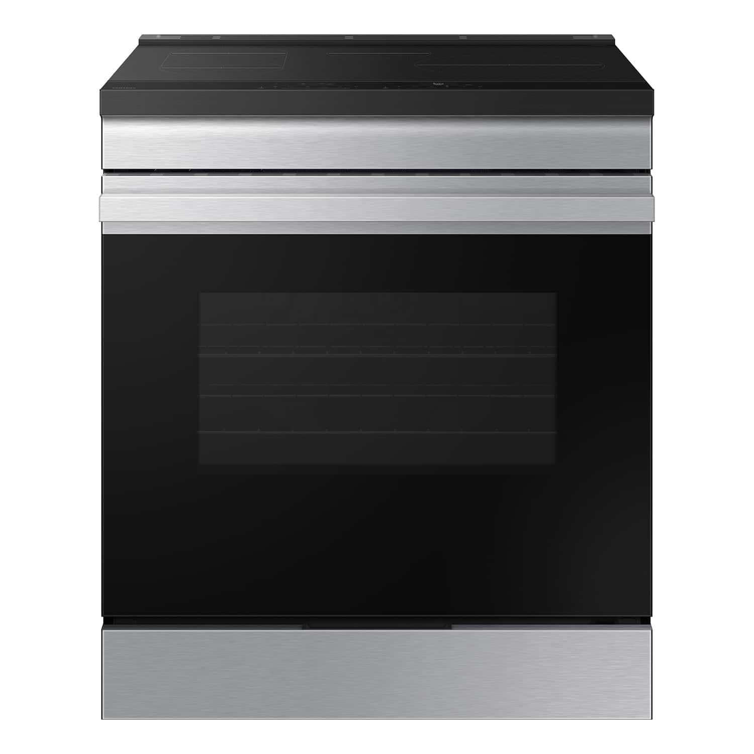 Kings Outlet Samsung Bespoke 6.3 Cu. Ft. Slide-In Electric Induction Range Air Fry Stainless Steel Samsung Bespoke 6.3 Cu. Ft. Slide-In Electric Induction Range Air Fry Stainless Steel from Kings Outlet