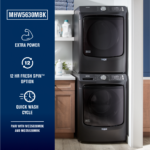 Maytag 4.5 Cu. Ft. High-Efficiency Stackable Front Load Washer Steam Fresh Spin Volcano Black from Kings Outlet