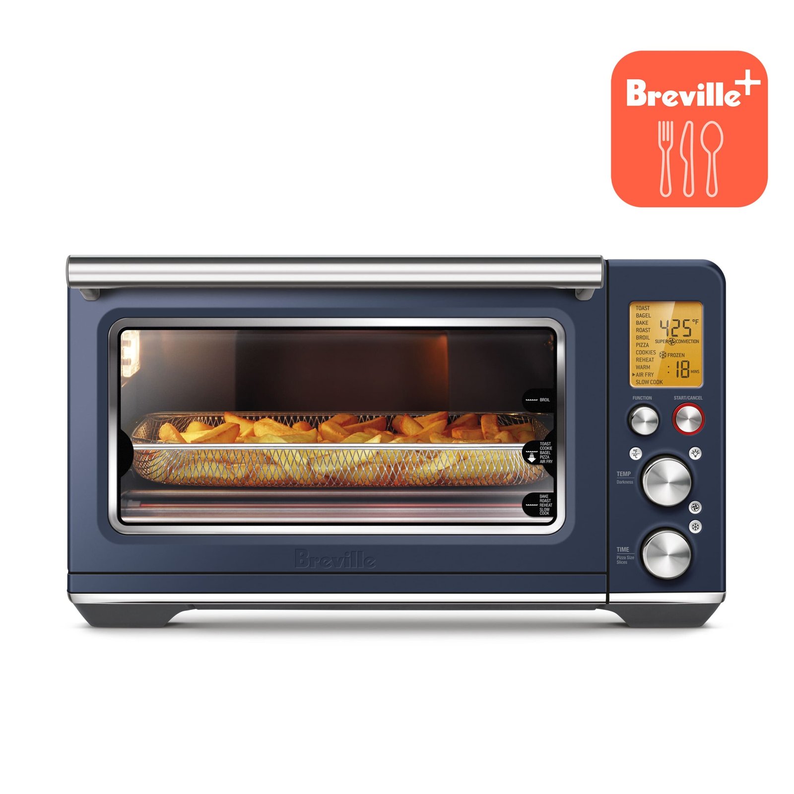Kings Outlet Breville Smart Oven Air Fryer Damson Blue Breville Smart Oven Air Fryer Damson Blue from Kings Outlet
