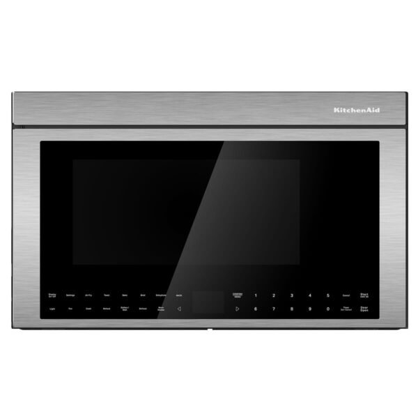 KitchenAid 1.1 Cu. Ft. Convection Flush Built-In Over-the-Range Microwave Air Fry Mode Stainless Steel from Kings Outlet