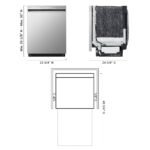 LG 24" Front Control Built-In Stainless Steel Tub Dishwasher QuadWash 50 dba Stainless Steel from Kings Outlet
