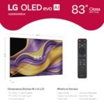 LG 83" Class G5 Series OLED evo AI 4K UHD Smart webOS TV One from Kings Outlet