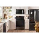 Whirlpool 1.9 Cu. Ft. Over-the-Range Microwave Sensor Cooking Black Stainless Steel from Kings Outlet