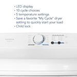 Insignia 6.7 Cu. Ft. Gas Dryer Sensor Dry White from Kings Outlet
