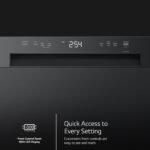 LG 24" Front Control Built-In Stainless Steel Tub Dishwasher SenseClean 52 dBA Black from Kings Outlet