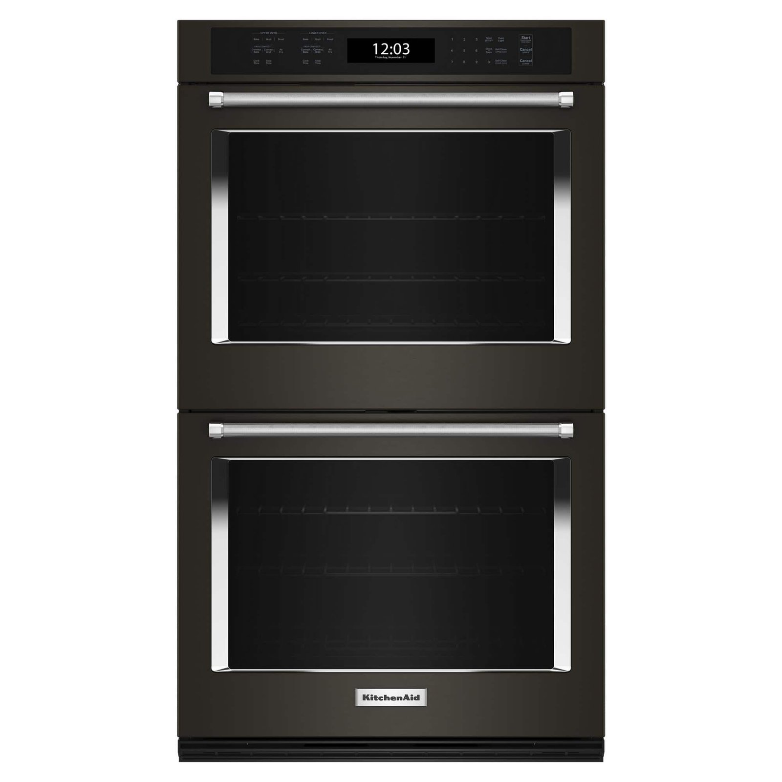 Kings Outlet KitchenAid 30" Built-In Electric Convection Double Wall Oven Air Fry Mode Black Stainless Steel KitchenAid 30" Built-In Electric Convection Double Wall Oven Air Fry Mode Black Stainless Steel from Kings Outlet
