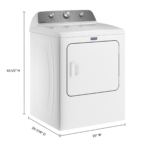Maytag 7.0 Cu. Ft. Gas Dryer Wrinkle Prevent White from Kings Outlet