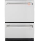 Café 24" Top Control Built-In Double Drawer Dishwasher Customizable Stainless Steel from Kings Outlet