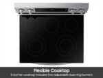 Samsung 6.3 cu. ft. Freestanding Electric Range Rapid Boil WiFi Self Clean Stainless Steel from Kings Outlet
