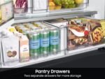 Samsung BESPOKE 24 cu. ft. French Door Counter Depth Smart Refrigerator Beverage Center Stainless from Kings Outlet