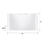 GE 16" Laundry Pedestal Storage Drawer Select Washers Dryers White from Kings Outlet