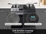 Samsung Bespoke 6.3 Cu. Ft. Slide-In Electric Induction Range Ambient Edge Lighting Matte Black from Kings Outlet