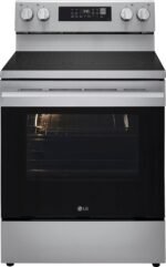 LG 6.3 Cu. Ft. Freestanding Electric True Convection Smart Range Air Fry UltraHeat Element from Kings Outlet
