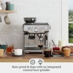 Breville Barista Express Espresso Machine 15 bars of pressure Milk Frother integrated grinder Stainless from Kings Outlet