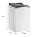 Whirlpool 5.2/5.3 Cu. Ft. High Efficiency Smart Top Load Washer 2 in 1 Removable from Kings Outlet
