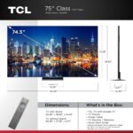 TCL 75" Class QM8K Series 4K UHD HDR QD-Mini LED Smart TV Google TV from Kings Outlet