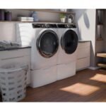 GE 16" Laundry Pedestal Storage Drawer Select Washers Dryers White from Kings Outlet