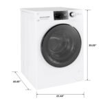 GE 2.4 Cu. Ft. High Efficiency Stackable Front Load Washer Steam Sanitize White from Kings Outlet