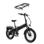 Lectric eBikes XP4 Step-Over Foldable eBike Max 50mi/28mph + LevelUp Rack Tempest Grey from Kings Outlet