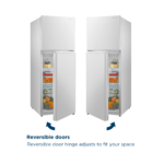 Insignia 10.1 Cu. Ft. Top-Freezer Refrigerator Reversible Door ENERGY STAR Certification White from Kings Outlet