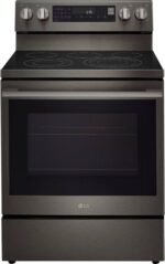 LG 6.3 Cu. Ft. Freestanding Electric True Convection Smart Range Air Fry Premium Handle from Kings Outlet