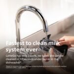 Philips 4400 Fully Automatic Espresso Coffee Machine LatteGo Milk Frother Black Chrome Black/Silver from Kings Outlet