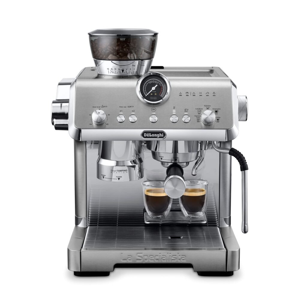 De Longhi La Specialista Opera Espresso Machine Silver from Kings Outlet