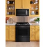 GE 1.9 Cu. Ft. Over-the-Range Microwave Steam Cleaning Black Slate from Kings Outlet
