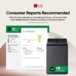 LG 5.3 Cu. Ft. High Efficiency Smart Top Load Washer TurboWash3D Technology Matte Black from Kings Outlet