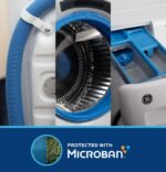 GE 5.0 Cu. Ft. Stackable Smart Front Load Washer Steam SmartDispense Odorblock Ultra Fresh from Kings Outlet