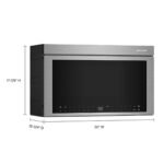 KitchenAid 1.1 Cu. Ft. Convection Flush Built-In Over-the-Range Microwave Air Fry Mode Stainless Steel from Kings Outlet