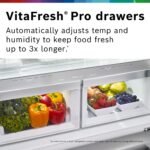 Bosch 800 Series 21 Cu. Ft. 4-Door French Door Counter-Depth Smart Refrigerator VitaFresh Stainless from Kings Outlet