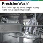 Bosch 300 Series 24" Front Control Smart Built-In Stainless Steel Tub Dishwasher 3rd Rack from Kings Outlet