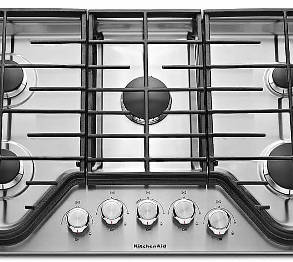 KitchenAid 30" Built-In Gas Cooktop Stainless Steel from Kings Outlet
