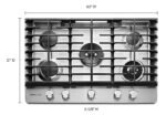 KitchenAid 30" Built-In Gas Cooktop Stainless Steel from Kings Outlet